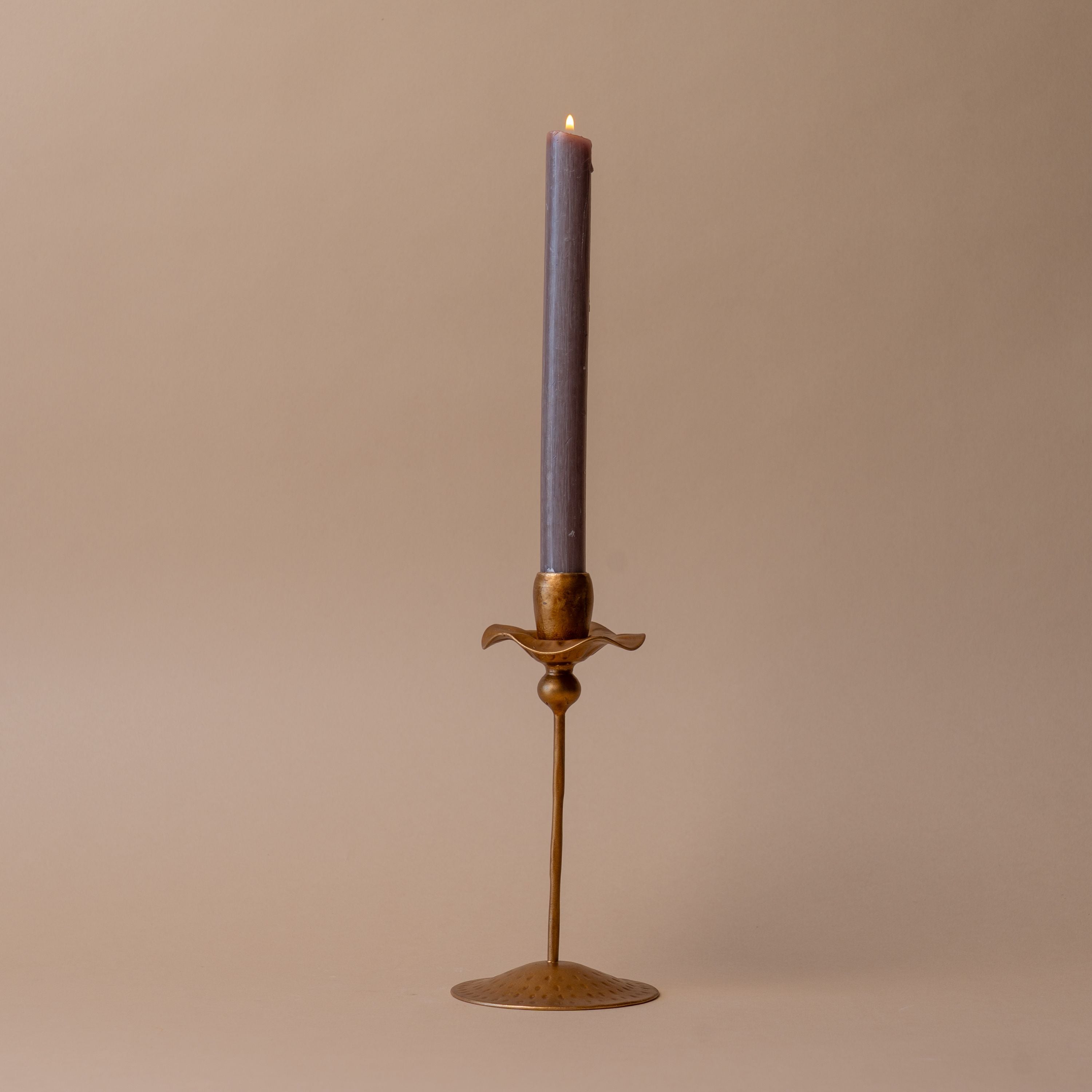 Carved Iron Tulip Candle Holder candle holder Indaba