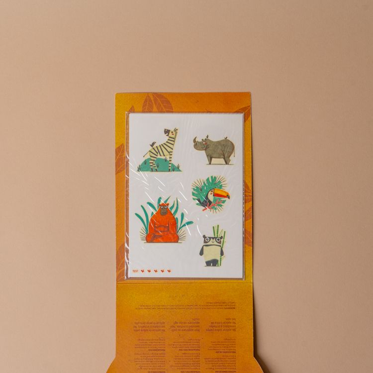 Plant Based Tattoo Set FINNBIRD - temporary tattoo FIRE THE IMAGINATION Jungle