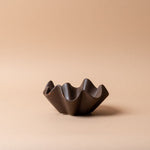 Brown Ribbon Shaped Stoneware Dish dish Creative Co-op (DYA)