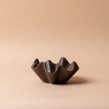 Brown Ribbon Shaped Stoneware Dish dish Creative Co-op (DYA)