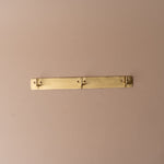 Plated Triple Wall Hook wall hook Fog Linen Work Brass Plate Triple Wall Hook