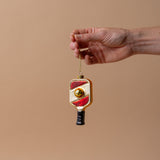 Glass Pickle Ball Ornament