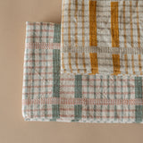 Cotton Check Dish Towel - Honey & Sage - Rug & Weave