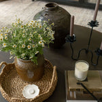 Hand-Forged Iron Floral Candelabra candle holder The Floral Society (Aesthetic Movement)