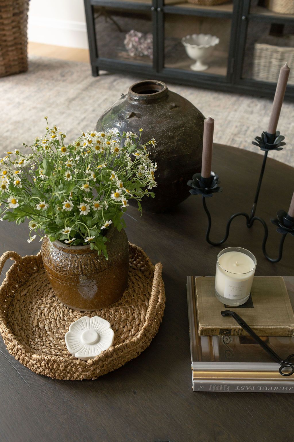 Hand-Forged Iron Floral Candelabra candle holder The Floral Society (Aesthetic Movement)
