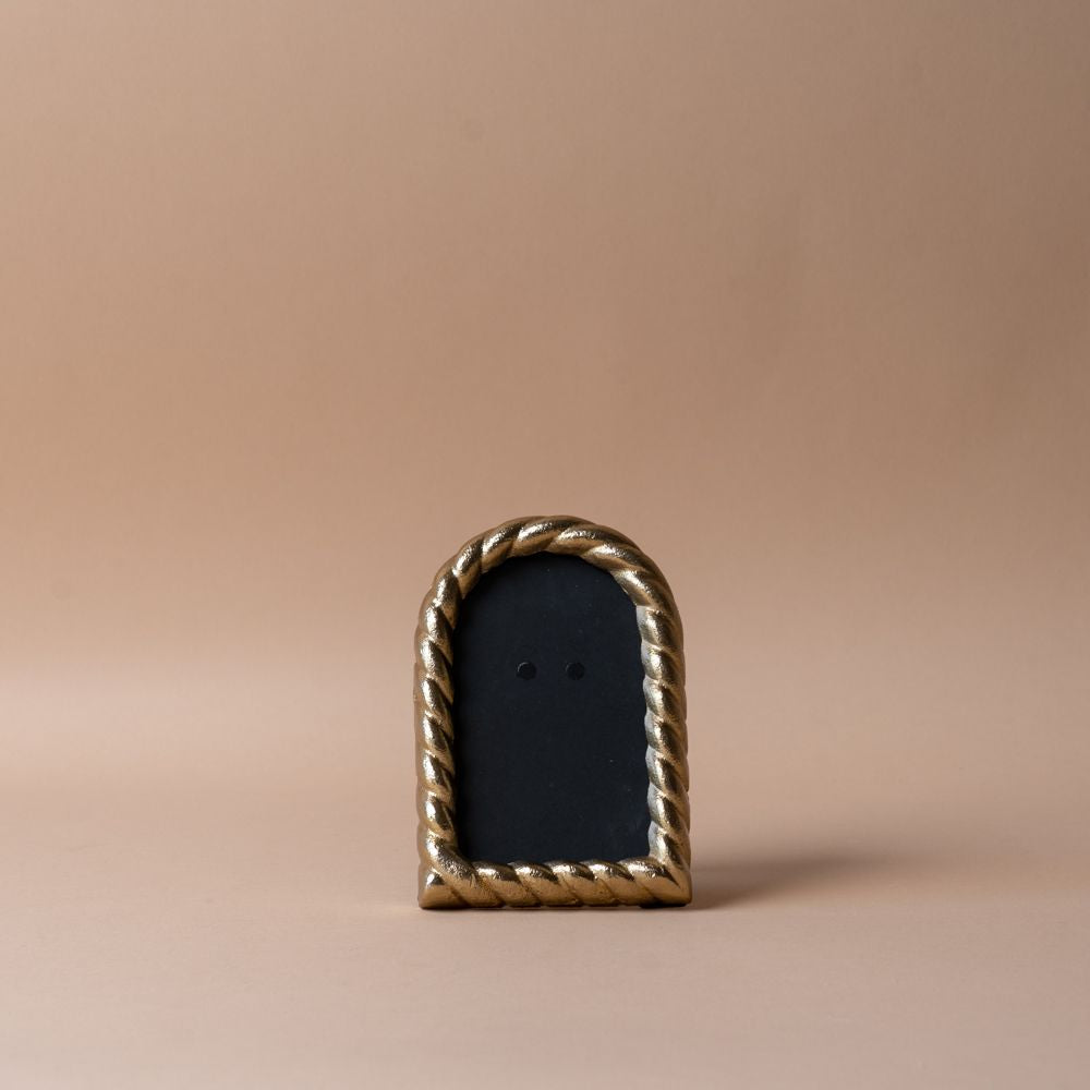 Brushed Brass Arched Frame picture frame Luxe B Co (Faire)