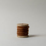 Velvet Ribbon on Wooden Spool CHRISTMAS 2025 Creative Co-op (DYA) Cinnamon