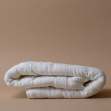 White Quilted Muslin Sham blanket Brunelli (ShopZio)