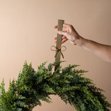Gold Finish Bow Wreath Hanger