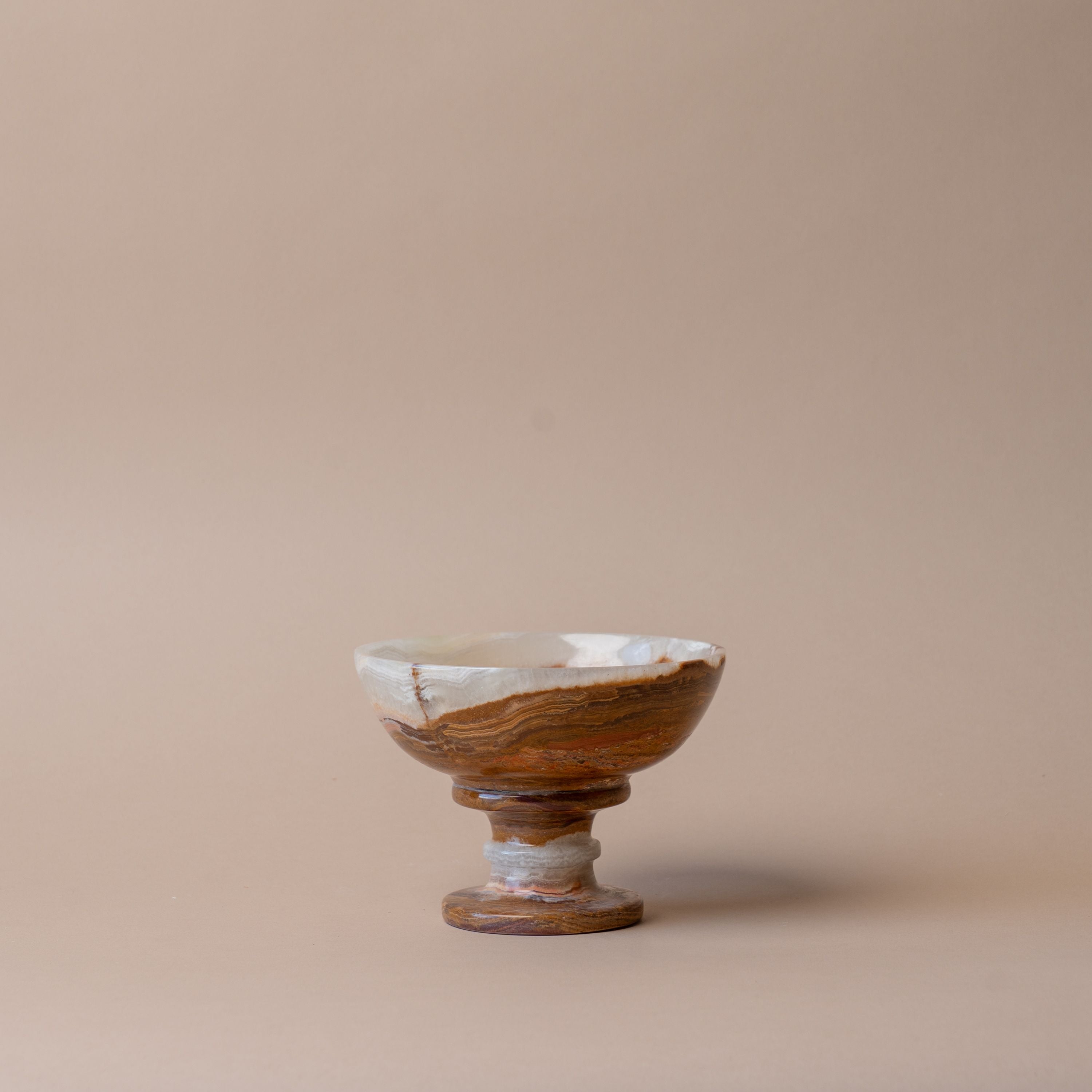 Onyx Pedestal Bowl bowl Marigold Market (Faire)