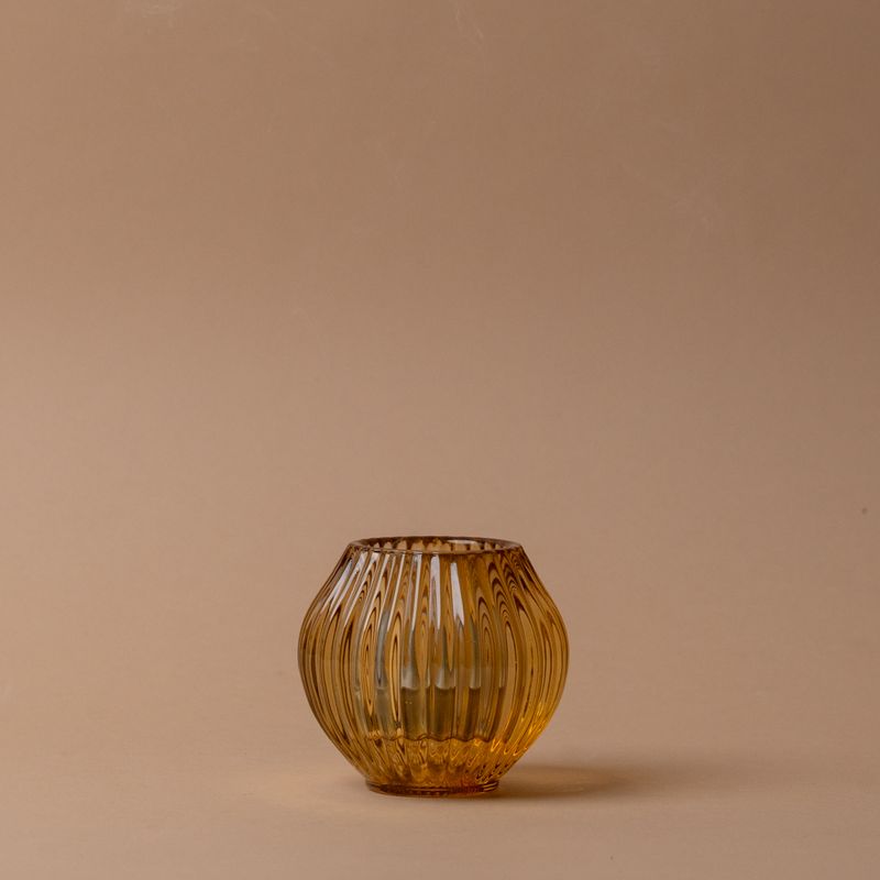 Ridged Glass Taper/Votive Holder candle holder Abbott Collection