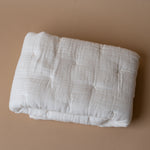 White Quilted Muslin Bedding blanket Brunelli (ShopZio)