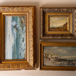 "Stormy Seas" Framed Vintage Painting - Rug & Weave