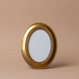 Antiqued Gold Painted Oval Frame