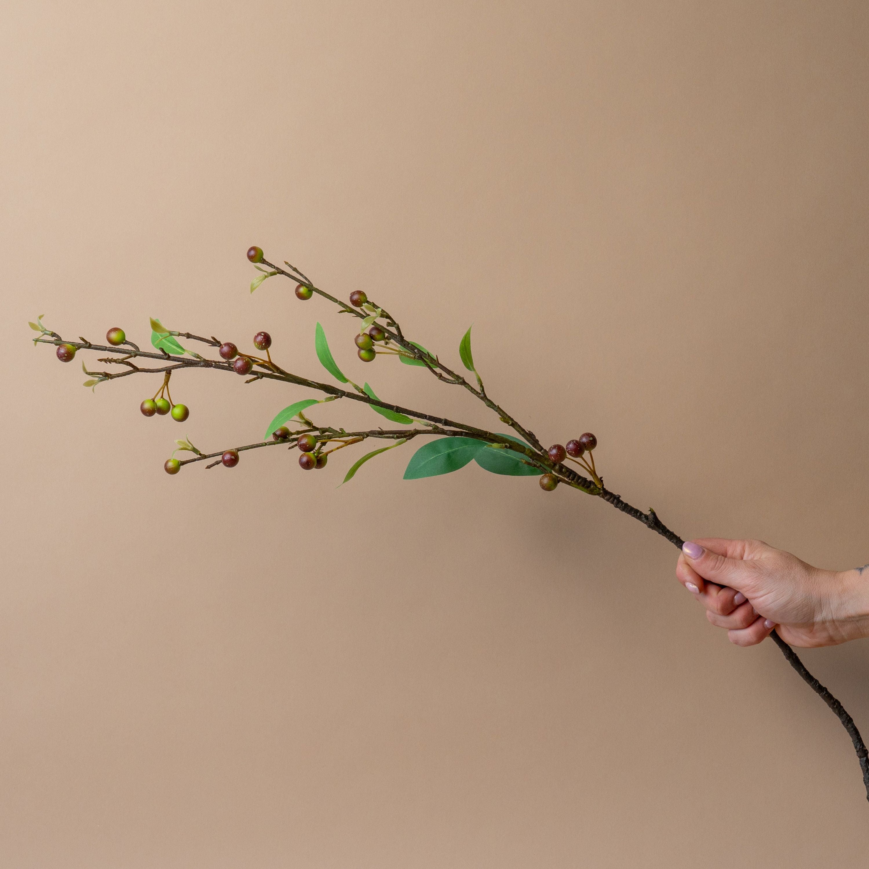 Faux Hypericum Berry Spray faux stem Indaba