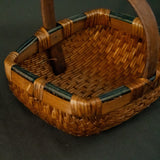 Vintage Green Edge Basket - Rug & Weave