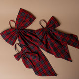 Red Plaid Bow Ornament