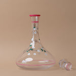 Hand Painted Floral Decanter glass decanter Creative Co-op (DYA)