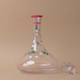 Hand Painted Floral Decanter glass decanter Creative Co-op (DYA)