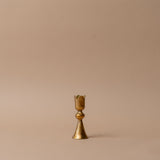 Antiqued Brass Tulip Candle Holder candle holder Accents De Ville (ShopZio) Small