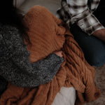 Burnt Caramel Plush Throw Blanket blanket Indaba