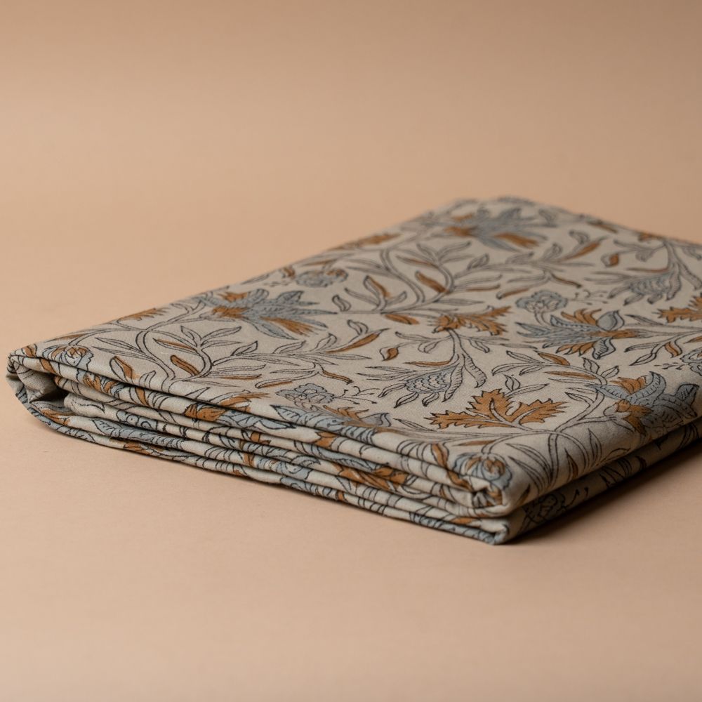 Floral Hand Block Tablecloth table cloth Indaba