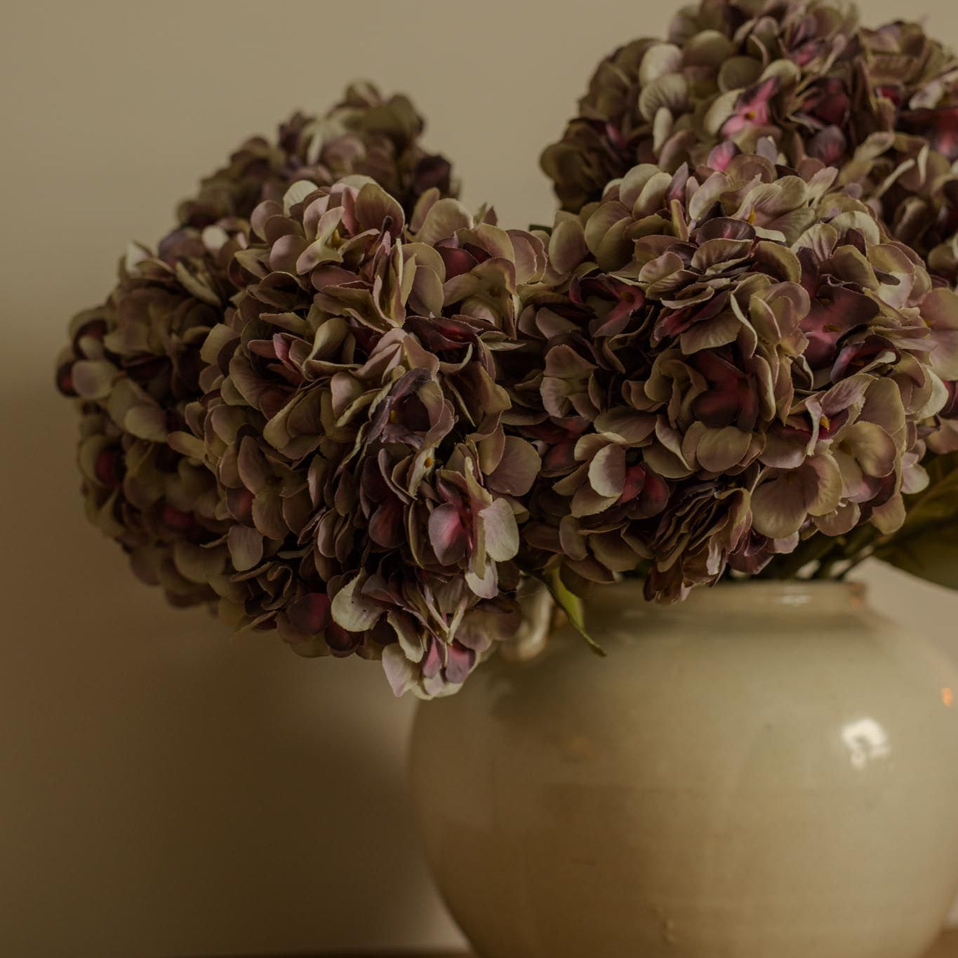 Faux Plum Hydrangea Stem - Rug & Weave