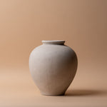 White Terracotta Vase vase Bacon Basketware (Faire)