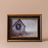 "Holiday Heritage Barn" Framed Vintage Inspired Art Print