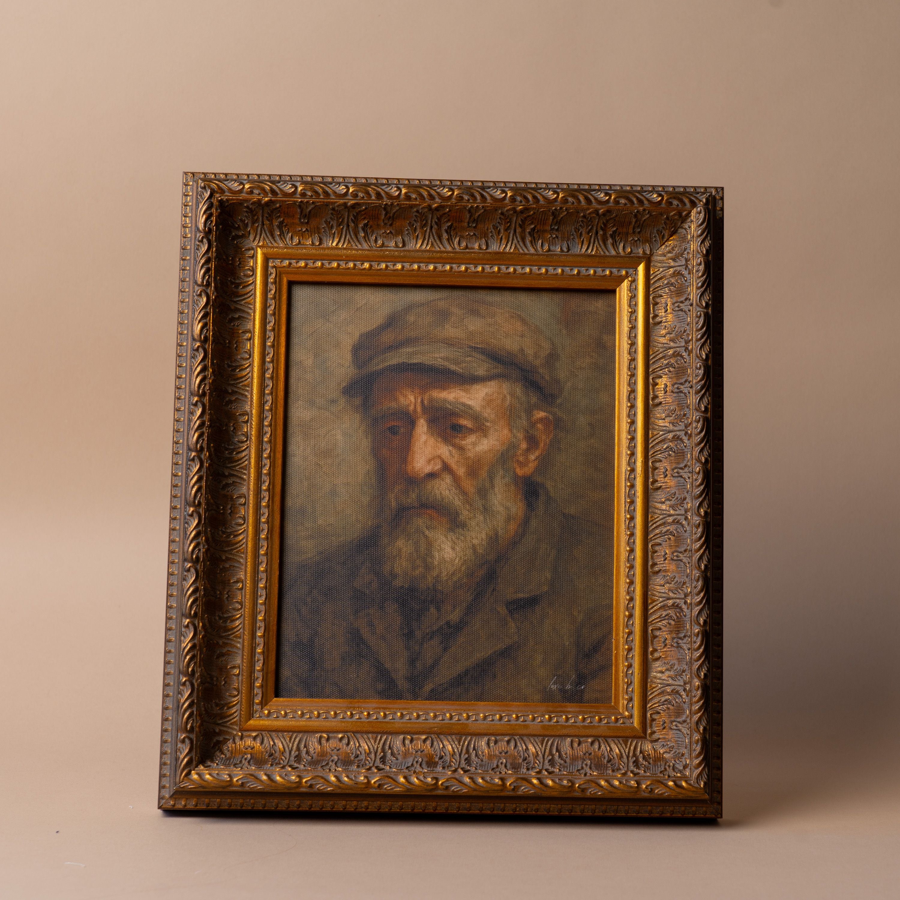 "Somber Man" Framed Vintage Inspired Art Print ARTWORK - print Luxe B Co (Faire)