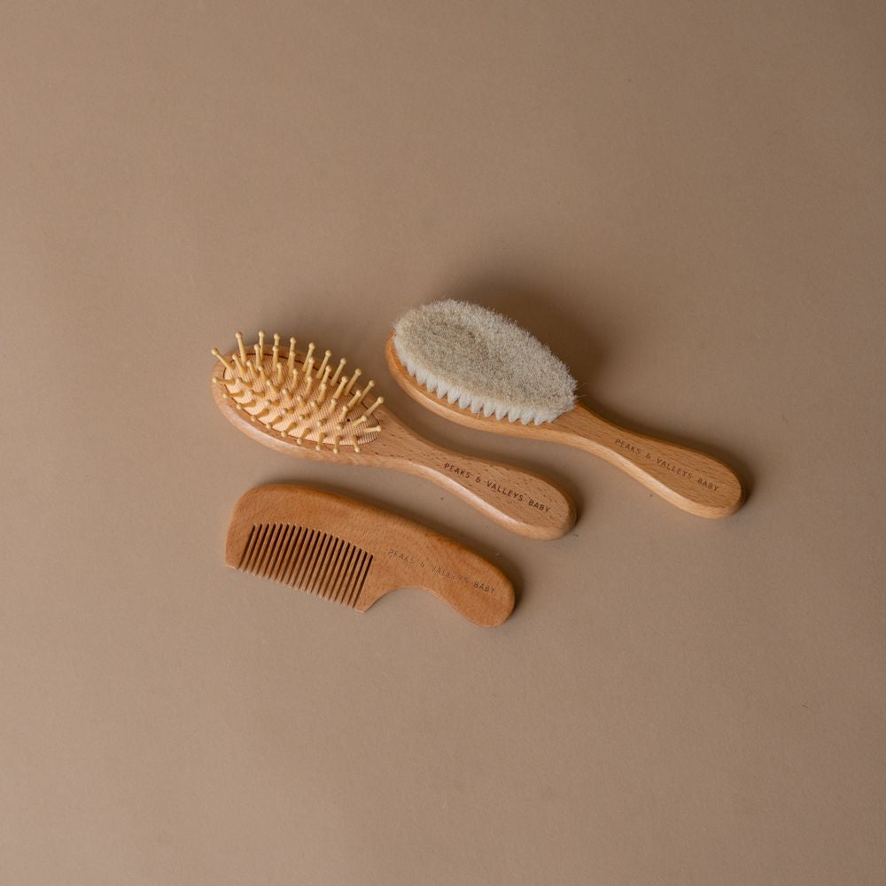 Wooden Hair Brush Set - Rug & Weave