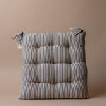 Stripe Cotton Chair Cushion pillow Indaba Black Stripe
