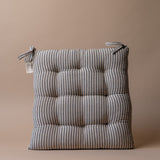 Stripe Cotton Chair Cushion pillow Indaba Black Stripe