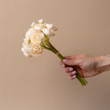 Faux Ivory Ranunculus Bunch faux stem Indaba