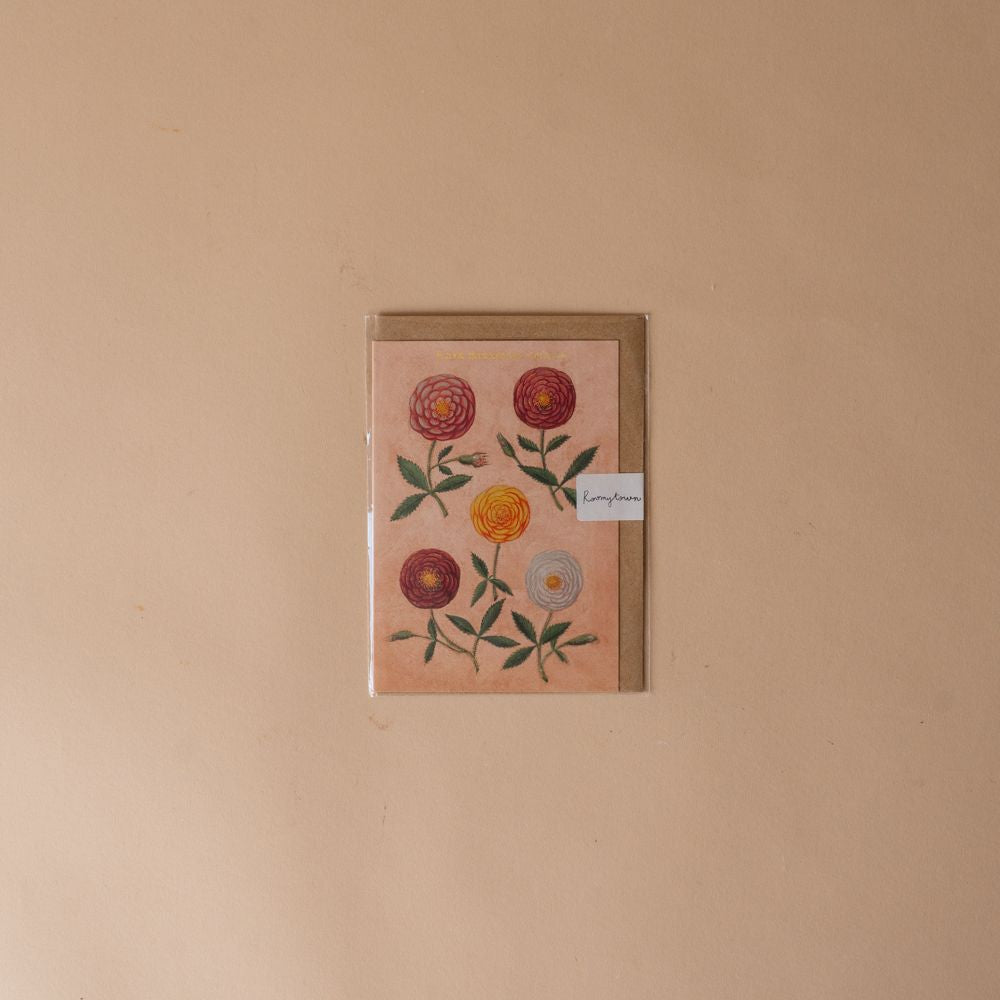 Blooming Flowers Card greeting card Roomytown Inc (Faire)