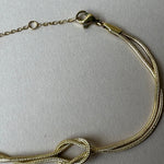 Gold Plated Knot Bracelet jewelry Hunter & Hare (Faire)