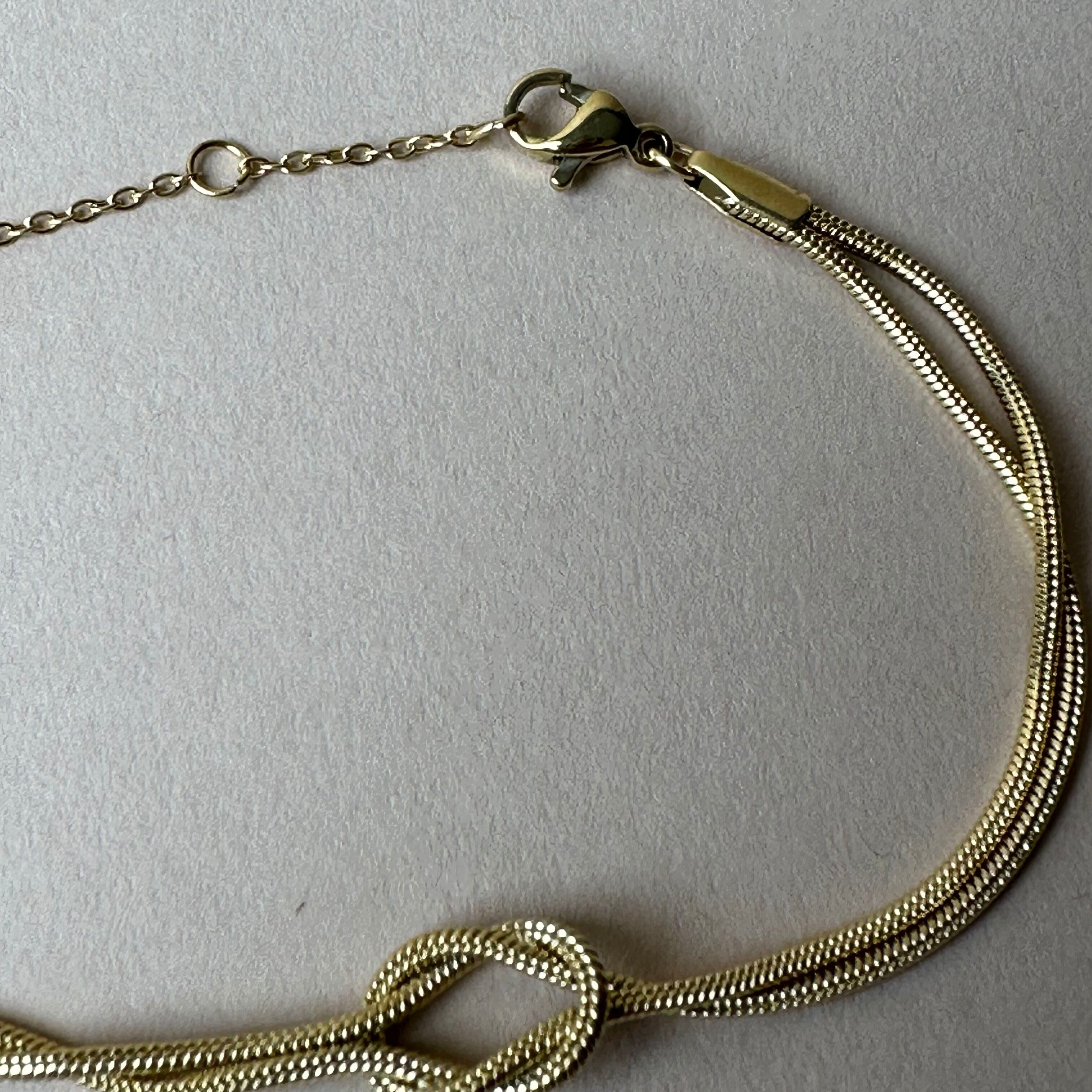 Gold Plated Knot Bracelet jewelry Hunter & Hare (Faire)