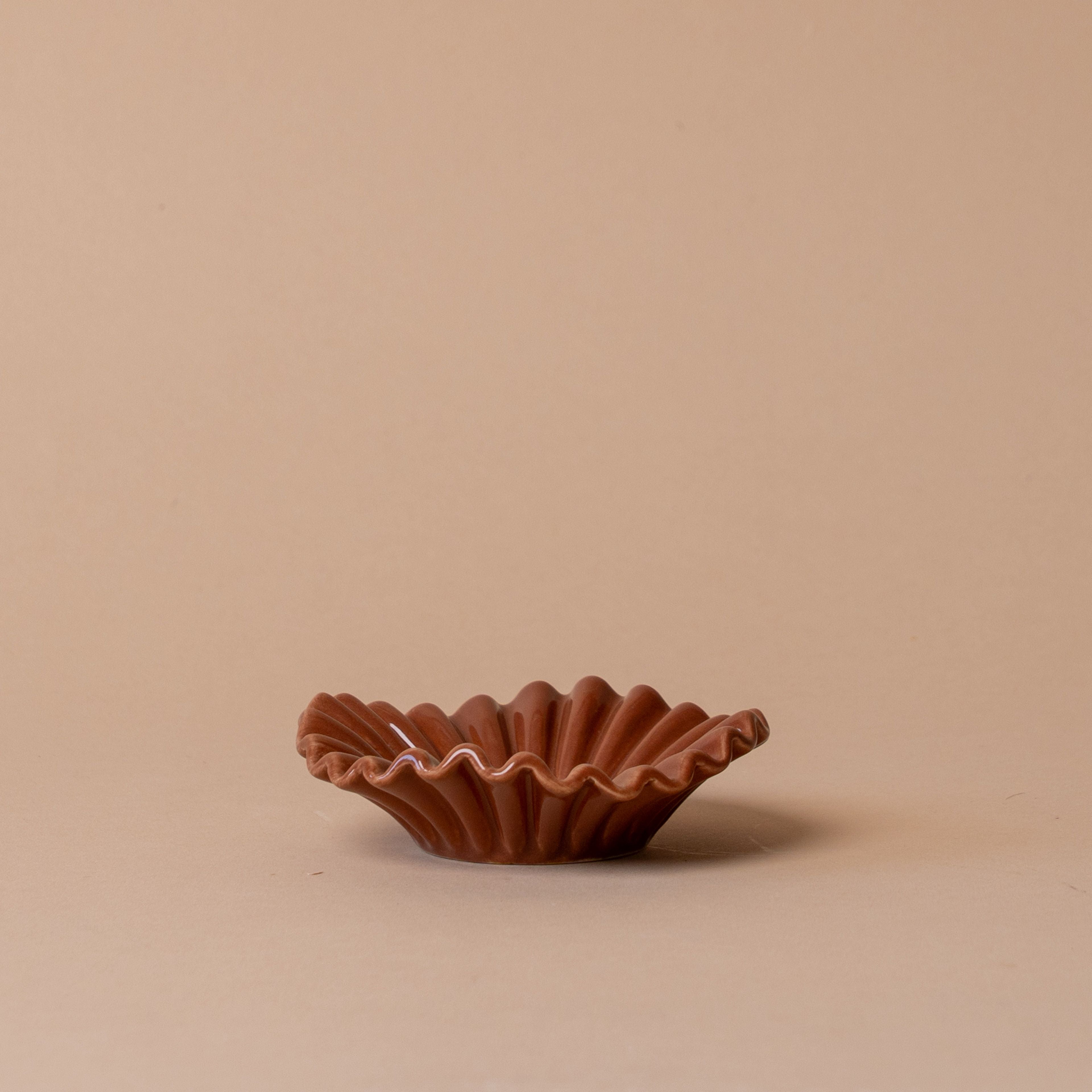 Ceramic Accordion Trinket Dish