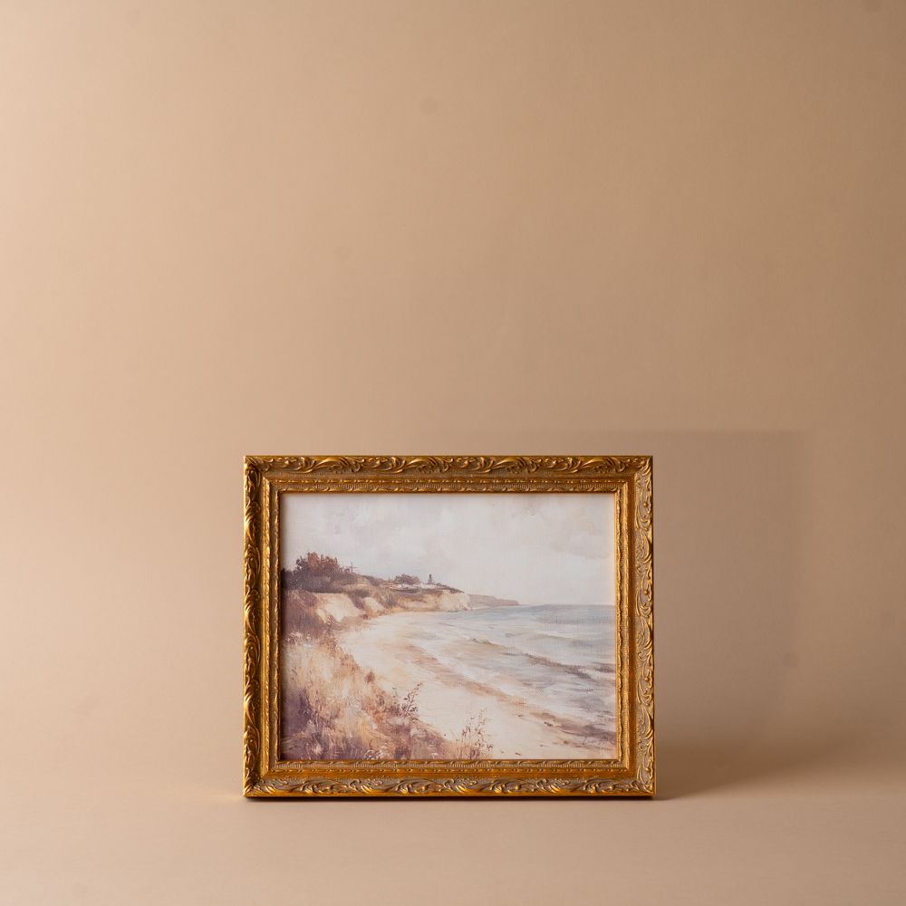 "Coastline" Framed Vintage Art Print ARTWORK - print Luxe B Co (Faire)
