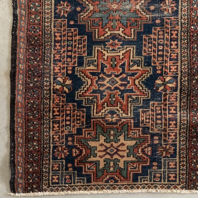 2'8" x 9'8" Vintage Caucasian Rug VINTAGE - rug Rug & Weave Rugs