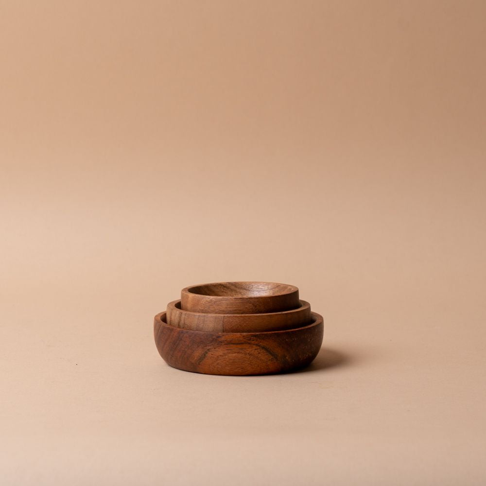 Acacia Wood Mini Dish Set dish Indaba