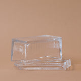Glass Covered Butter Dish butter dish Abbott Collection