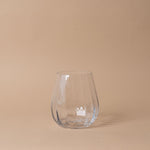 Round Ridged Glass Vase - Rug & Weave