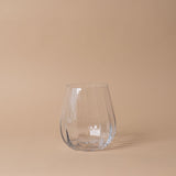 Round Ridged Glass Vase - Rug & Weave