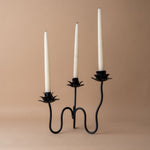 Hand-Forged Iron Floral Candelabra candle holder The Floral Society (Aesthetic Movement)