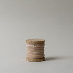 Velvet Ribbon on Wooden Spool CHRISTMAS 2025 Creative Co-op (DYA) Eggnog