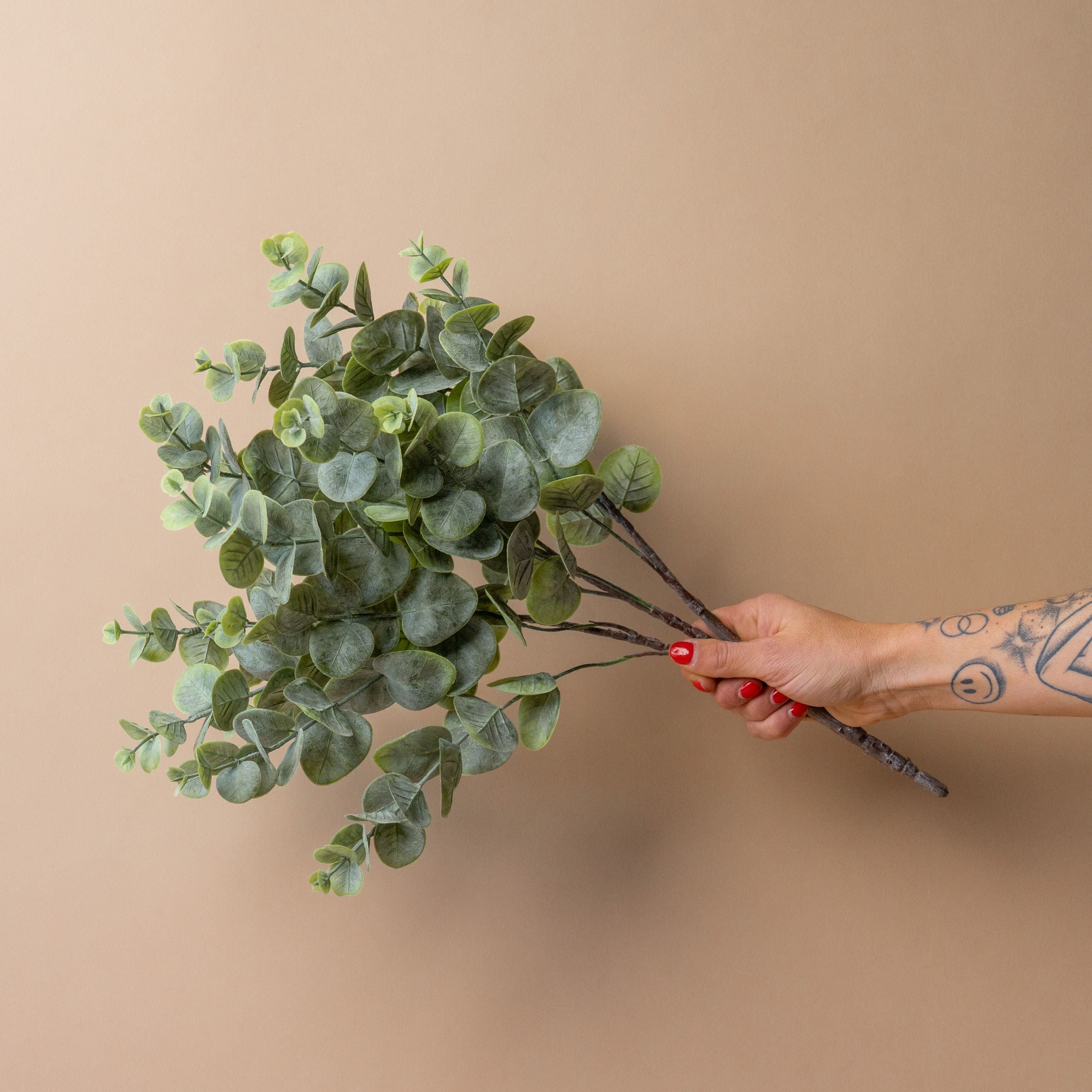 Faux Classic Eucalyptus Spray faux stem Tri W Imports