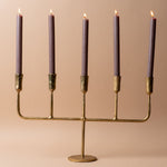 Hand Forged Candelabra candle holder Indaba Gold Finish