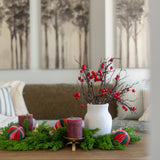 Faux Red Berry Twig Spray