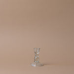 Moulded Glass Candle Holder candle holder Indaba Sage Glass